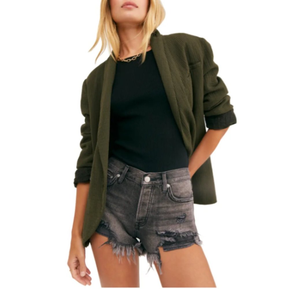 Free People Loving Good Vibrations Cutoffs Shorts